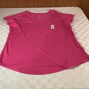 Sonoma Pink V- Neck Relaxed Tee